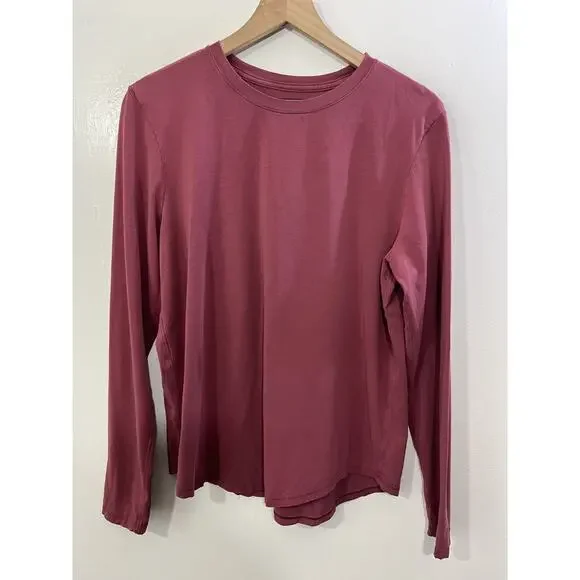 Lululemon Love Long Sleeve Top XL Ballet Workout Active Athleisure Minimalist - Picture 3 of 15